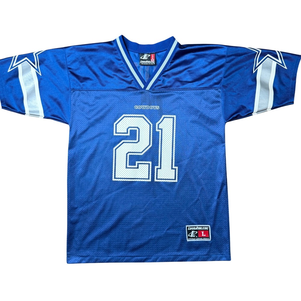 Logo Athletic Dallas Cowboys Jersey Youth Large Deion Sanders Vintage 90s